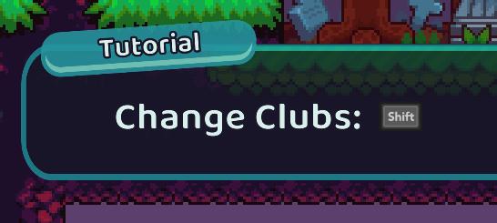 change clubs from Cursed to Golf UI screenshot (English)