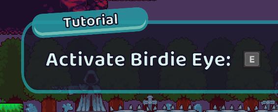 activate birdie eye from Cursed to Golf UI screenshot (English)