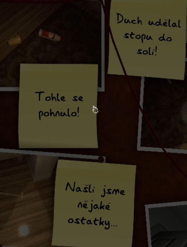 duch stopa v soli ostatky tohle se pohnulo from Phasmophobia UI screenshot (Czech)