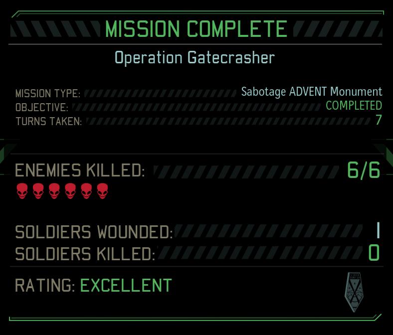 mission complete report from XCOM 2 UI screenshot (English)