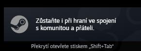 zustante hrat s prateli, play with friends from Steam UI screenshot (Czech)