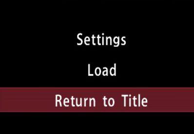 settings load return to title from Yakuza 0 UI screenshot (English)