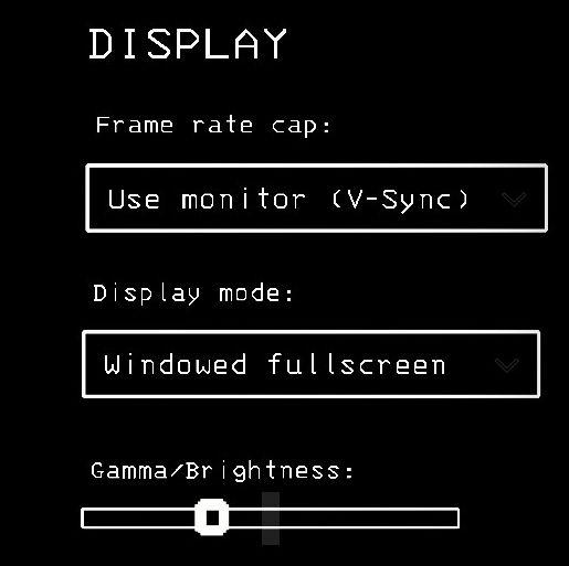 display settings, resolution, brightness settings from Lethal Company UI screenshot (English)