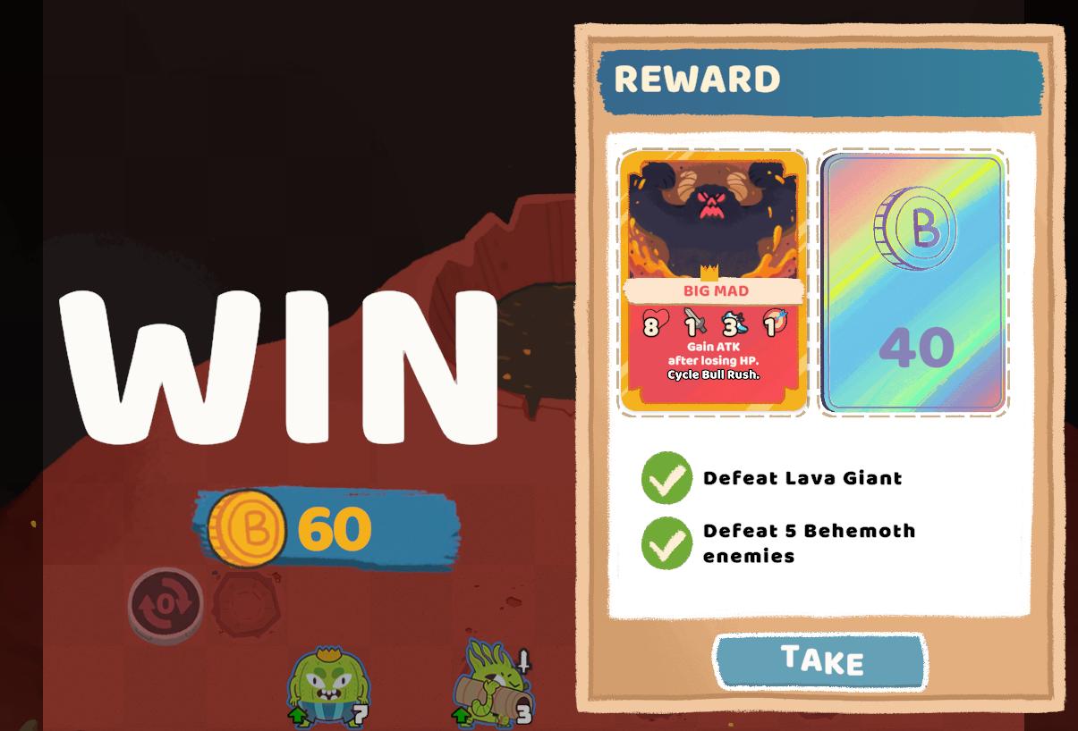 win from Floppy Knights UI screenshot (English)