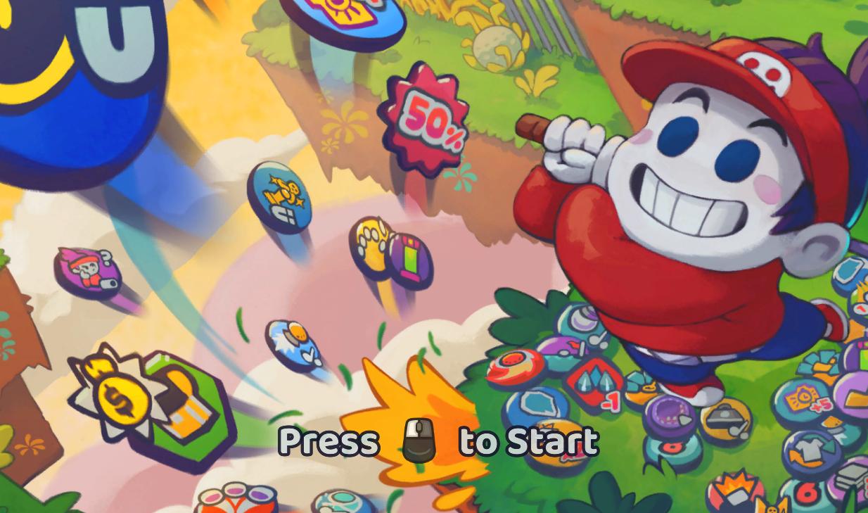 press X to start from Cursed to Golf UI screenshot (English)