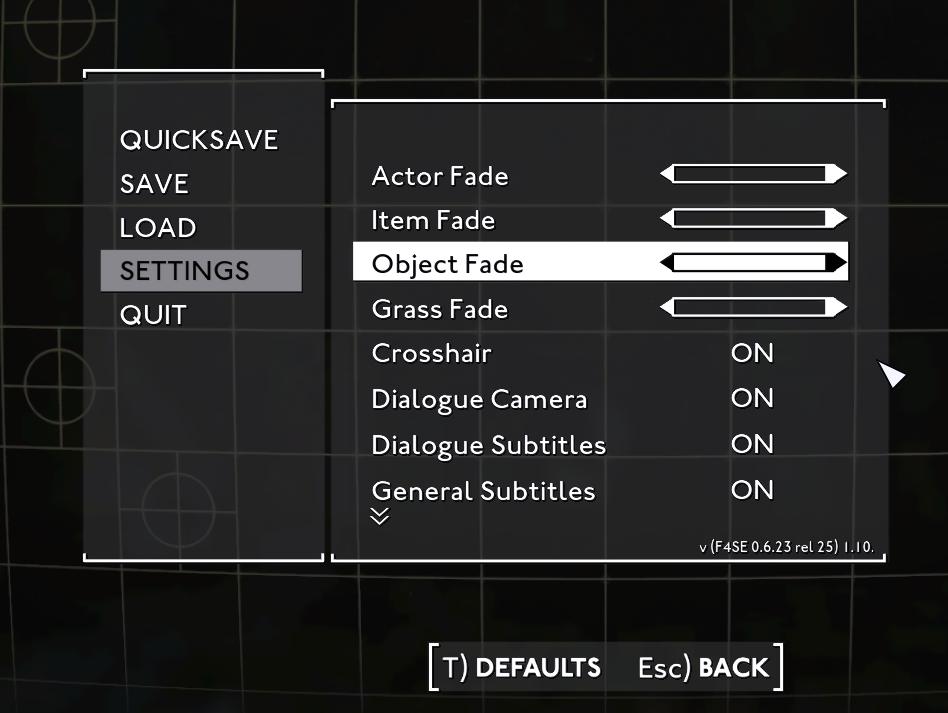 settings screen 1 from Fallout London UI screenshot (English)