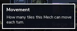 movement explained from Into the Breach UI screenshot (English)