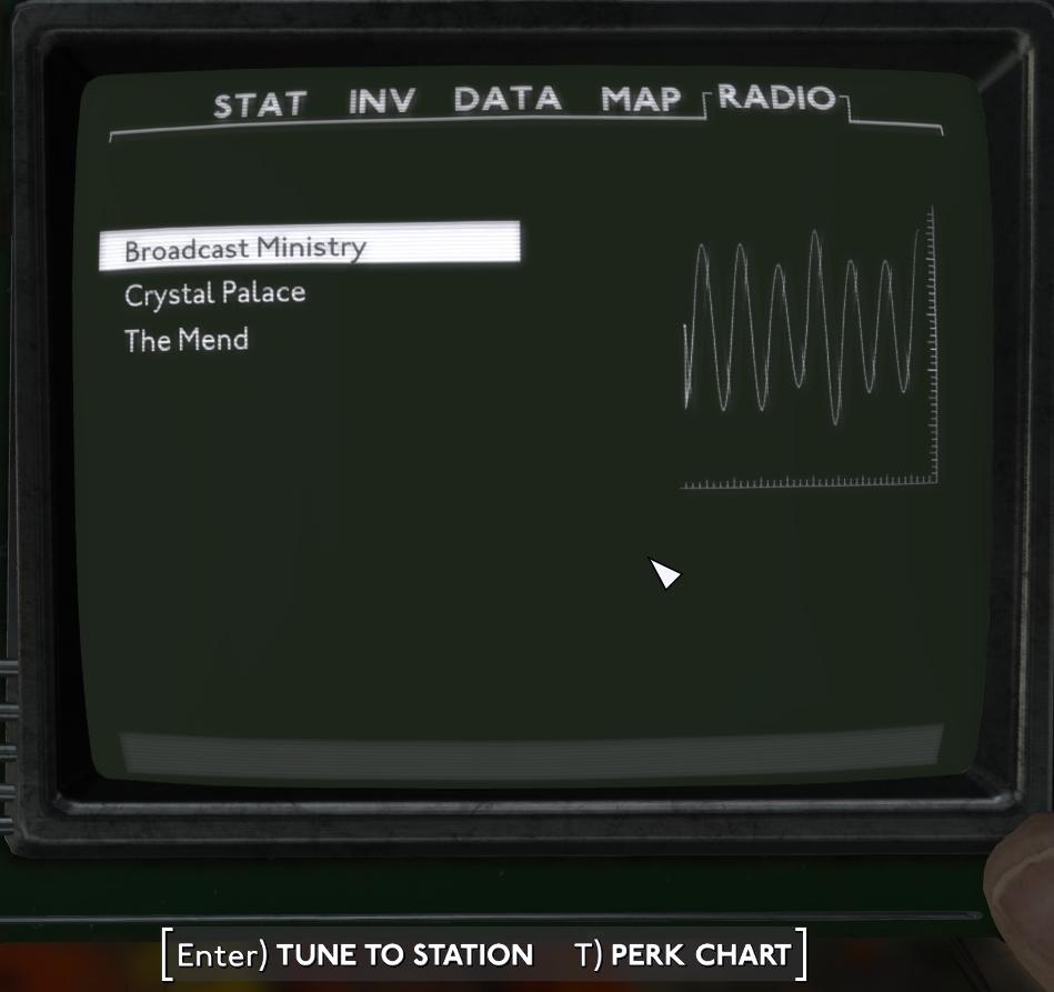 radio from Fallout London UI screenshot (English)