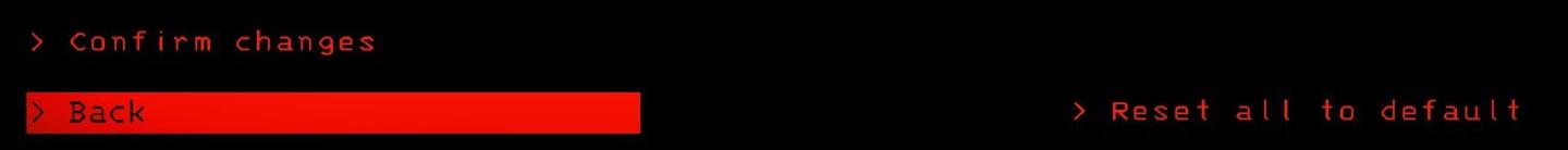 settings - confirm changes or reset all to default from Lethal Company UI screenshot (English)