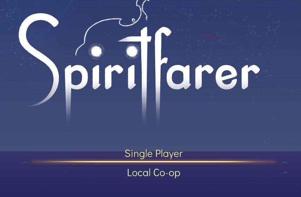 Start a single player game or local co-op from Spiritfarer: Farewell Edition UI screenshot (English)