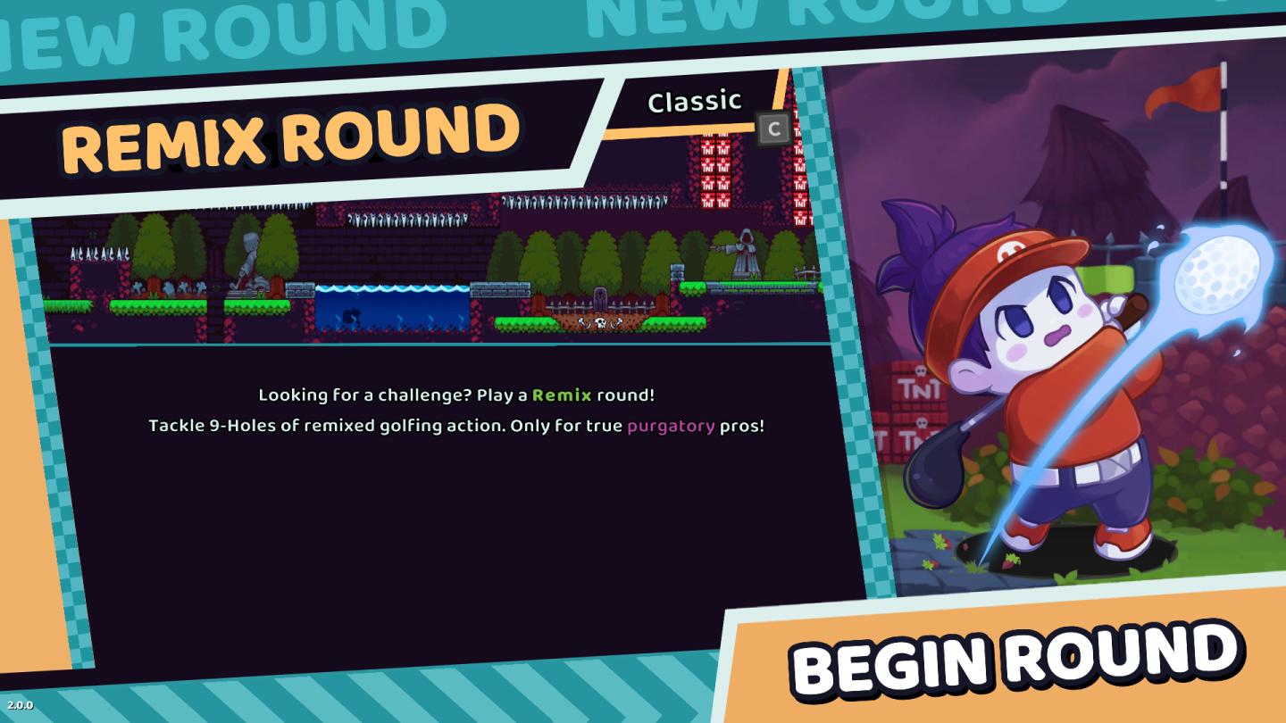 remix round from Cursed to Golf UI screenshot (English)