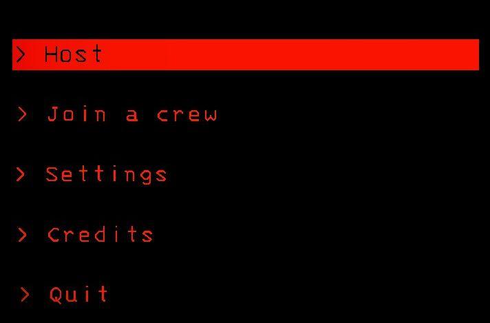 host game, join a crew, settings, main menu from Lethal Company UI screenshot (English)