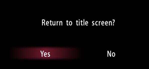 return to title screen from Yakuza 0 UI screenshot (English)