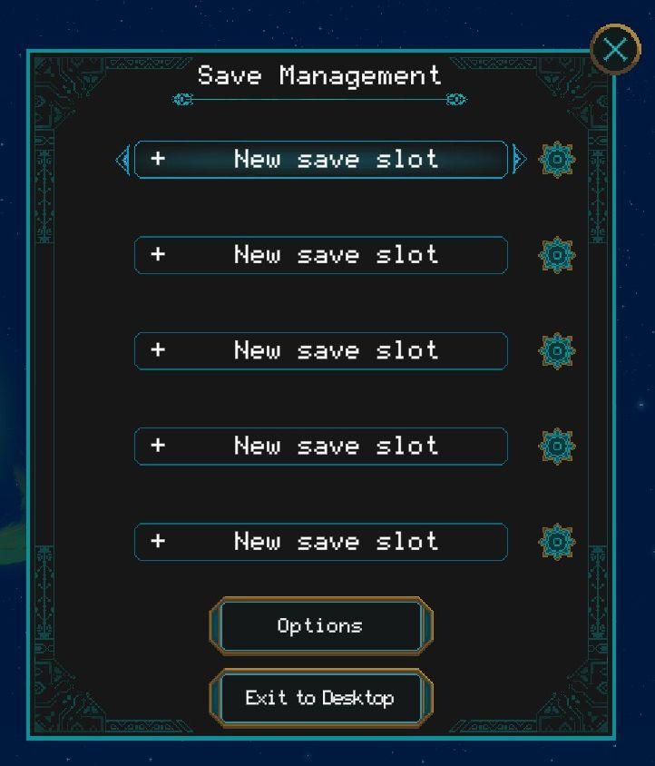 save management from Children of Morta UI screenshot (English)